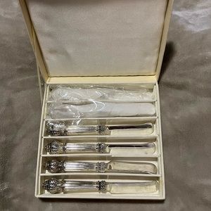 Godinger Silver Art Co Neiman Marcus Set 6 Spreaders Butter/ Cheese